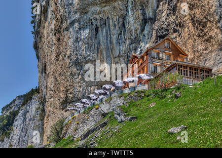 Aescher, Ebenalp, Wasserauen, Appenzell Innerrhoden, Schweiz, Europa Stockfoto