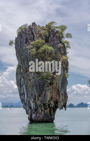 Ein Blick von der James Bond Insel Phuket in Thailand. Stockfoto