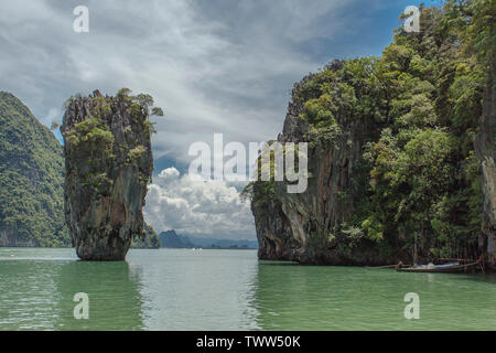 Ein Blick von der James Bond Insel Phuket in Thailand. Stockfoto