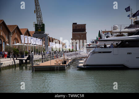 Die 2019 Ausgabe des Salone Nautico Venezia yachting Expo Stockfoto