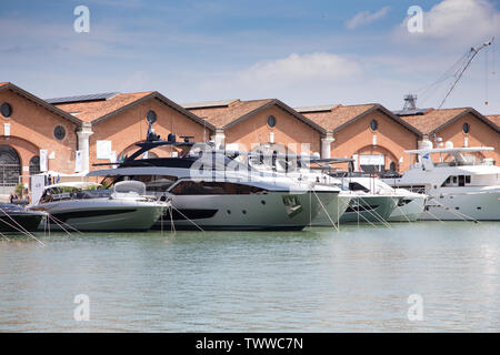 Die 2019 Ausgabe des Salone Nautico Venezia yachting Expo Stockfoto