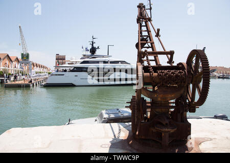 Die 2019 Ausgabe des Salone Nautico Venezia yachting Expo Stockfoto