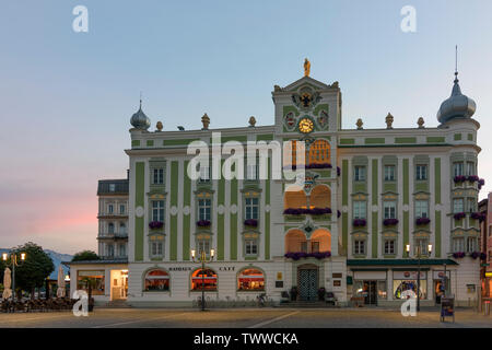 Gmunden: Rathaus im Salzkammergut, Oberösterreich, Oberösterreich, Österreich Stockfoto