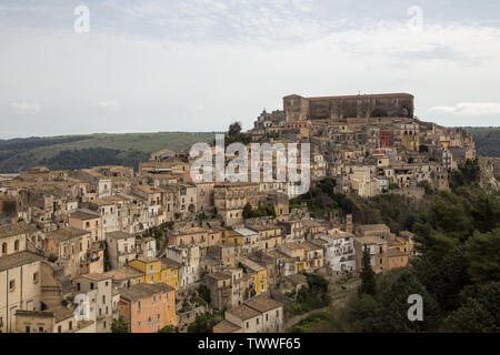 Alte Gebäude in Ragusa Ibla, Sizilien Italien Stockfoto