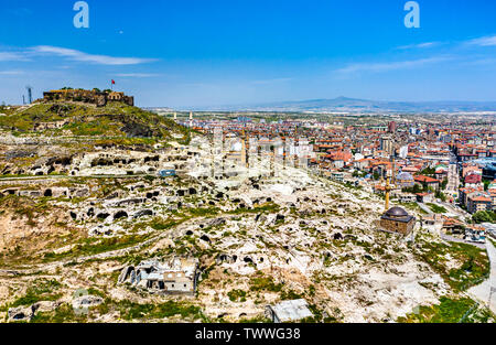 Nevsehir Schloss in Kappadokien, Türkei Stockfoto