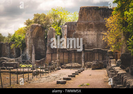 Villa Adriana in Tivoli - Rom - Italien Stockfoto