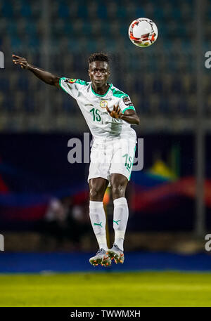 Kairo, Ägypten. 23. Juni 2019. Krepin Diatta von Senegal während der 2019 Afrika Cup der Nationen Übereinstimmung zwischen Senegal und Tansania am 30. November Stadion in Kairo, Ägypten. Ulrik Pedersen/CSM/Alamy leben Nachrichten Stockfoto