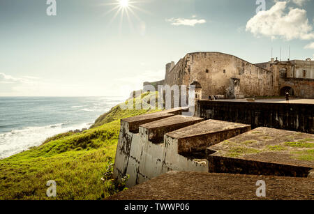 Castillo de San Felipe del Morro, San Juan, Puerto Rico Stockfoto