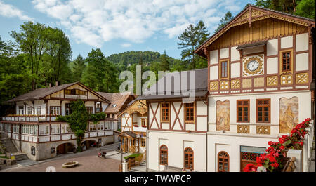 Marktplatz in Szczawnica, Polen Stockfoto