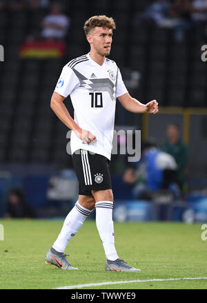 Udine, Italien. 23. Juni 2019. Luca Waldschmidt (Deutschland). GES/Fußball/U 21 Euro: Österreich - Deutschland, 23.06.2019 Fußball: Euro Unter 21: Österreich vs Deutschland, Udine, Juni 23, 2019 | Verwendung der weltweiten Kredit: dpa/Alamy leben Nachrichten Stockfoto