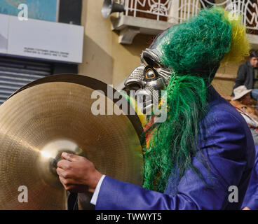 Maskierte Tänzer im Gran Poder Festival, La Paz, Bolivien Stockfoto