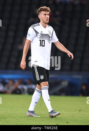 Udine, Italien. 23. Juni 2019. Luca Waldschmidt (Deutschland). GES/Fußball/U 21 Euro: Österreich - Deutschland, 23.06.2019 Fußball: Euro Unter 21: Österreich vs Deutschland, Udine, Juni 23, 2019 | Verwendung der weltweiten Kredit: dpa/Alamy leben Nachrichten Stockfoto