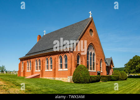 Harbaugh der Reformierten Kirche, 14301 Harbaugh Church Road, Washington Township, Pennsylvania Stockfoto