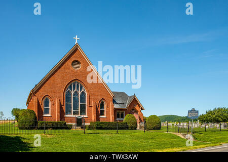 Harbaugh der Reformierten Kirche, 14301 Harbaugh Church Road, Washington Township, Pennsylvania Stockfoto