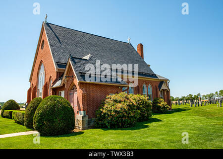 Harbaugh der Reformierten Kirche, 14301 Harbaugh Church Road, Washington Township, Pennsylvania Stockfoto