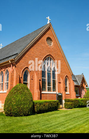 Harbaugh der Reformierten Kirche, 14301 Harbaugh Church Road, Washington Township, Pennsylvania Stockfoto