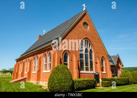 Harbaugh der Reformierten Kirche, 14301 Harbaugh Church Road, Washington Township, Pennsylvania Stockfoto