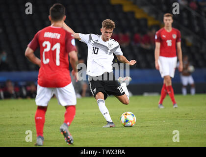 Udine, Italien. 23. Juni 2019. Luca Waldschmidt (Deutschland). GES/Fußball/U 21 Euro: Österreich - Deutschland, 23.06.2019 Fußball: Euro Unter 21: Österreich vs Deutschland, Udine, Juni 23, 2019 | Verwendung der weltweiten Kredit: dpa/Alamy leben Nachrichten Stockfoto