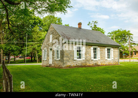 Alte Browns Mill School, Browns Mill Road, Kauffman, Pennsylvania Stockfoto