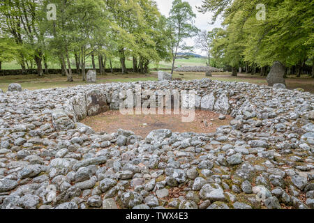 Balnuaran von Clava, Inverness, Schottland, UK Stockfoto