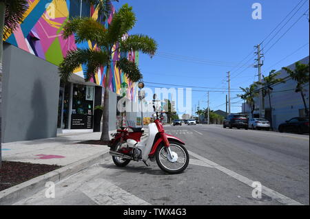 Street Art Motorrad Stockfoto