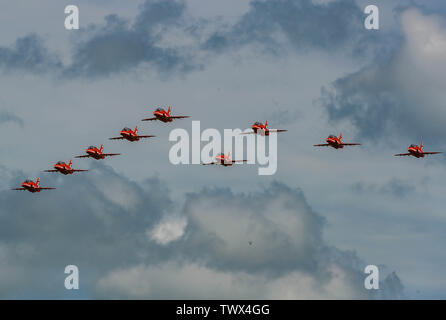 Rote Pfeile BELFAST INTERNATIONAL AIRPORT Stockfoto