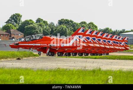 Rote Pfeile BELFAST INTERNATIONAL AIRPORT Stockfoto