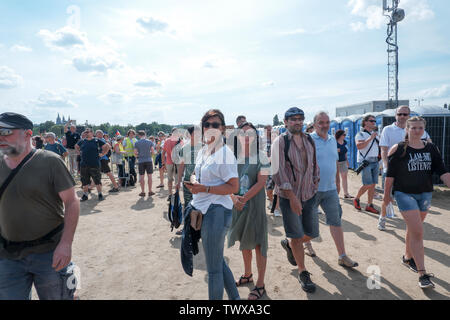 Prag, Tschechische Republik, 23.6.2019, die größte Demonstration seit 1989 auf dem Letna plain in Prag gegen Premier Babis und seine Regierung für die Freiheit Stockfoto