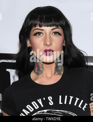 Juni 22, 2019, Glendale, Kalifornien, USA - Jessie Lee besucht Doom Whiskey Verkostung bei Remedy Alkohole in Glendale, Kalifornien. (Bild: © Billy Bennight/ZUMA Draht) Stockfoto