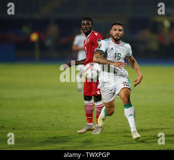 Kairo, Ägypten. 23. Juni 2019. Andy Delort von Algerien während der 2019 Afrika Cup der Nationen Übereinstimmung zwischen Algerien und Kenia am 30. November Stadion in Kairo, Ägypten. Ulrik Pedersen/CSM/Alamy leben Nachrichten Stockfoto