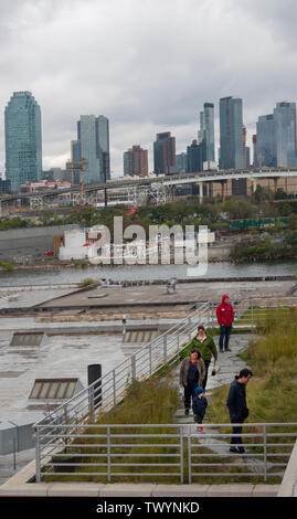 Newtown Creek Kläranlage in Greenpoint, Brooklyn Stockfoto