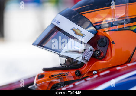 Elkhart Lake, Wisconsin, USA. 22. Juni, 2019. MATHEUS LEIST (4) von Brasilien bereitet sich auf die REV Gruppe Grand Prix auf Road America in Elkhart Lake, Wisconsin zu qualifizieren. (Bild: © Walter G Arce Sr Asp Inc/ASP) Credit: ZUMA Press, Inc./Alamy leben Nachrichten Stockfoto