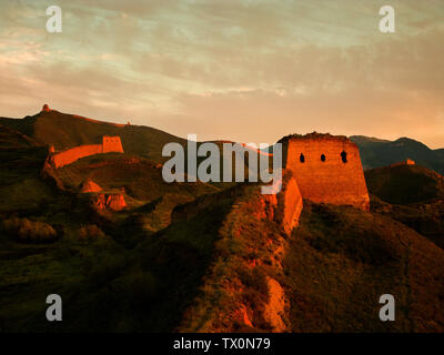 Fotografieren der großen Wand in Xinguangwu, Provinz Shanxi im August 2012 Stockfoto