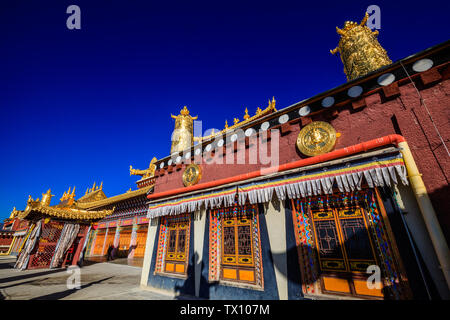 Shangri-La Songzanlin Temple (kleine Potala Palast) Stockfoto