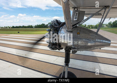 Ford Trimotor Flugzeug besuchen Südostiowa regionalen Flughafen in Burlington, Iowa, USA Stockfoto
