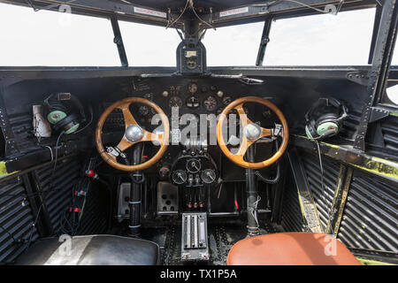 Ford Trimotor Flugzeug besuchen Südostiowa regionalen Flughafen in Burlington, Iowa, USA Stockfoto