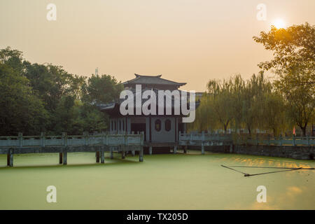 Chibi antike Schlachtfeld Landschaft Stockfoto