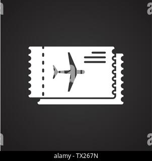 Flughafen in Verbindung stehende Symbol auf Hintergrund für Grafik- und Webdesign. Einfachen Vektor unterzeichnen. Internet Konzept Symbol für Website Taste oder mobile App. Stock Vektor
