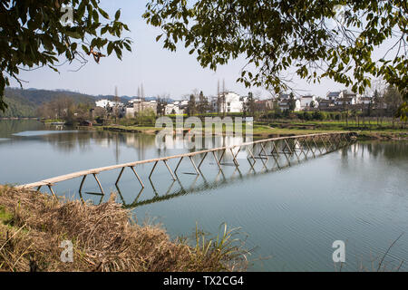 Tour von Wuyuan Alte Dorf, Provinz Jiangxi Stockfoto