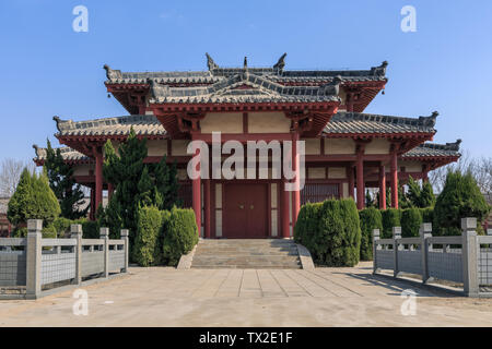 Sun Tzu die Kunst des Krieges Stadt, Huimin County, Binzhou Stadt, Provinz Shandong, Qin und Han-Stil antike Architektur Stockfoto