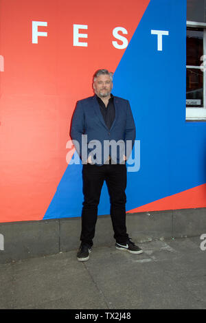 Schauspieler, Stephen McCole (Die Acid House), im Filmhaus, Edinburgh, Schottland. Das Edinburgh International Film Festival 2019 (EIFF) läuft bis zum 30. Juni. Stockfoto