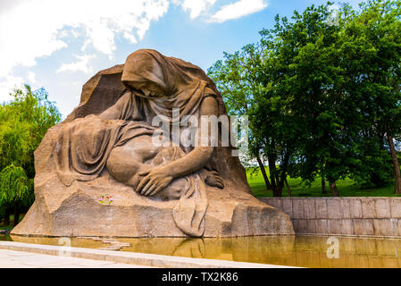 Wolgograd, Russland - 26. MAI 2019: trauernde Mutter Denkmal auf Mamayev Kurgan. Stockfoto