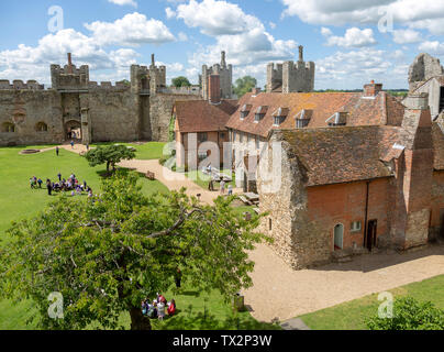 Schloss Framlingham, Suffolk, England, Großbritannien Stockfoto