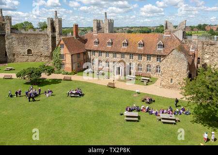 Schloss Framlingham, Suffolk, England, Großbritannien Stockfoto