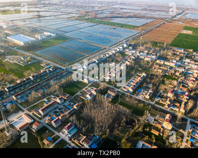 In Hongze District, Ningbo City, Provinz Jiangsu fotografiert. Stockfoto