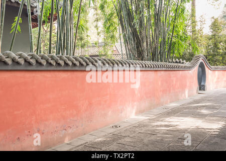 Antike Architektur von Du Fu Caotang in Chengdu, China Stockfoto