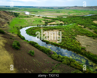 Hulunbuir Bayan Hushuo mongolische Stämme in Feuchtgebieten, der Inneren Mongolei Stockfoto