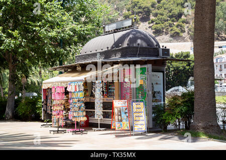 Kleiner Kiosk in Malaga Stockfoto