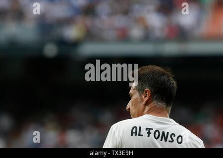 Madrid, Spanien. 23. Juni 2002. ALFONSO WÄHREND CORAZON CLASSIC-MATCH 2019 ZWISCHEN REAL MADRID UND CHELSEA LEGENDEN ZU SANTIAGO BERNABEU. MADRID. 23. JUNI 2019 Credit: CORDON PRESSE/Alamy leben Nachrichten Stockfoto