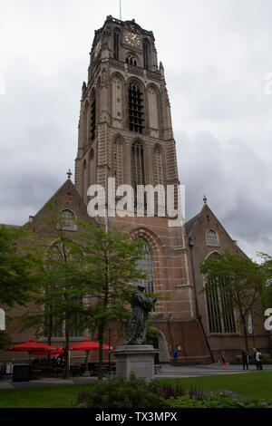 Grote von Sint-Laurenskerk - super, oder St. Laurentius Kirche - Rotterdam, Niederlande Stockfoto